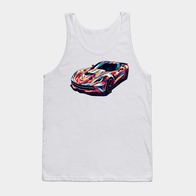 Chevy Corvette Tank Top by Vehicles-Art